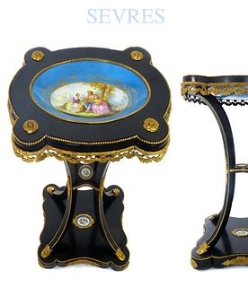 19th C French Sevres Side Table