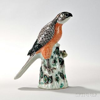 Famille Verte Porcelain Figure of a Hawk