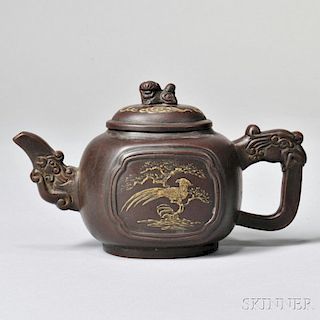 Yixing Teapot with Phoenix Design