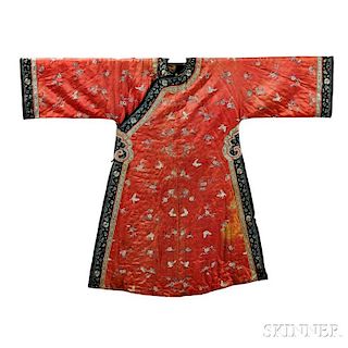 Woman's Silk Embroidered Informal Robe
