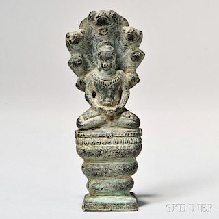 Cast Bronze Buddha Muchalinda