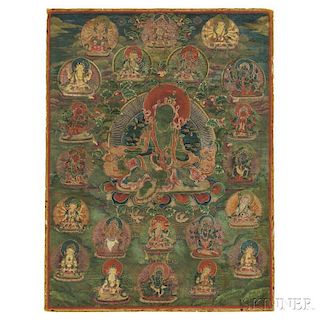 Thangka Depicting the Green Tara