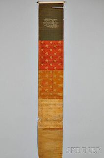 Silk Handscroll of an Imperial Document