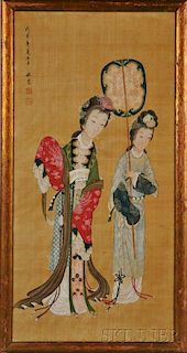Painting Depicting Two Women