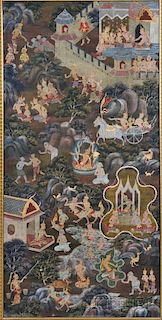 Painting of Jataka Buddhist Tales