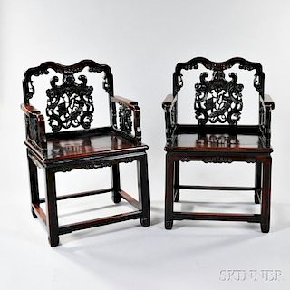 Pair of Rosewood Chairs,