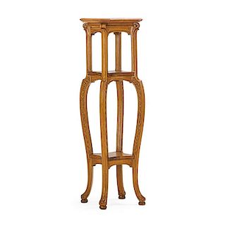 BELGIAN ART NOUVEAU Three-tiered stand