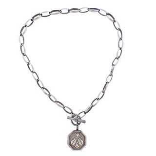 Slane Sterling Silver Toggle Link Charm Necklace