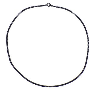David Yurman Stainless Box Chain Necklace