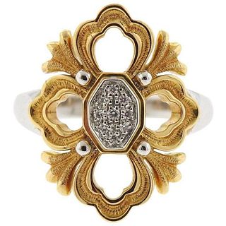 Buccellati Opera 18k Gold Diamond Ring