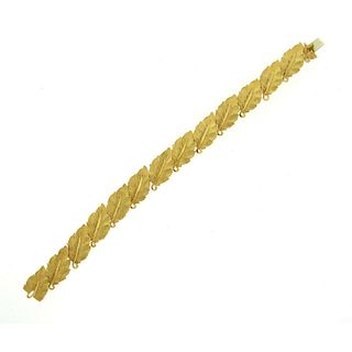 Buccellati Classic 18k Gold Leaf Bracelet