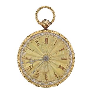 Antique George IV Fusee 18k Gold Pocket Watch by Abraham Jackson 7860