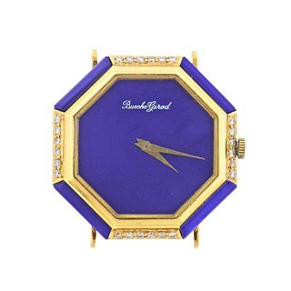Bueche Girod 18k Gold Diamond Manual Wind Watch