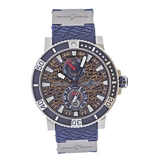 Ulysse Nardin Marine Diver Chronometer Titanium Watch 263-90