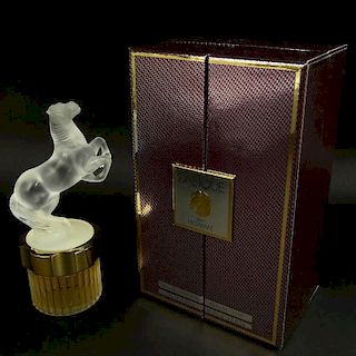 Boxed Lalique 3.3 fl. oz Pour Homme Eau de Parfum Pour Cheval Bottle.