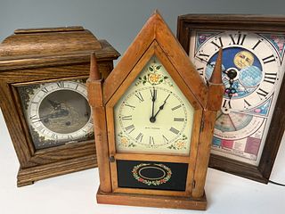 Three Mantel Clocks