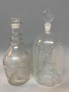 Two Glass Decanters