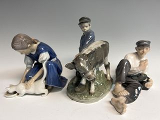 Three Copenhagen Figurines