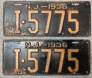 New Jersey License Plates
