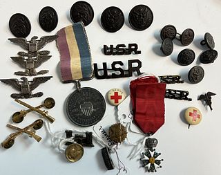 Military Buttons and Medals