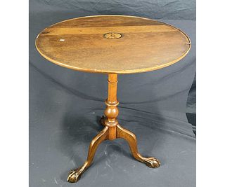 CIRCA 1850's ROUND TRIPOD SIDE TABLE
