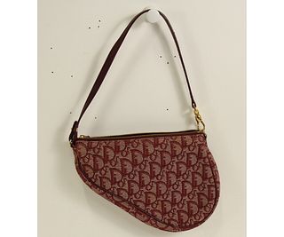Dior Beige/Red Mini Pochette Handbag