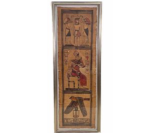 PAIR OF VINTAGE ORNATE EGYPTIAN WOVEN PANELS