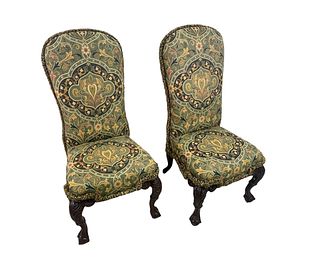 PAIR OF GEORGIAN STYLE SIDE CHAIRS