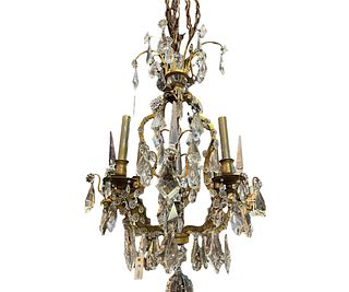 19th CENTURY FRENCH CRYSTAL CHANDELIER