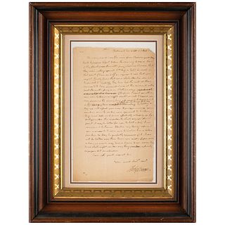 Thomas Jefferson Autograph Letter Signed