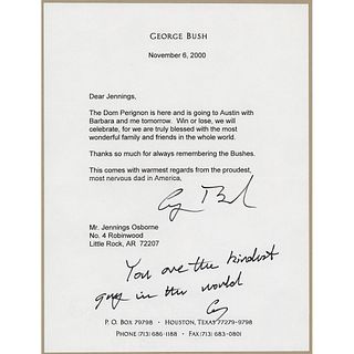 George Bush Typed Letter Signed