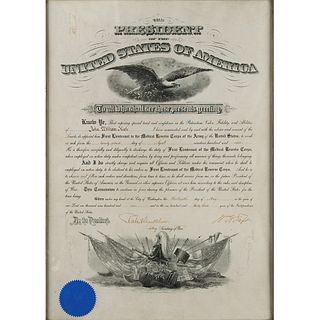 William H. Taft Document Signed as President