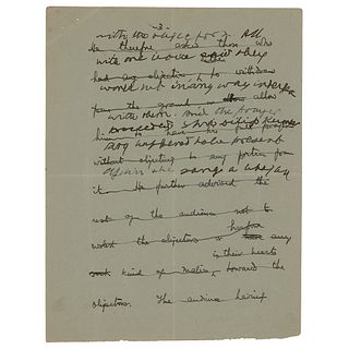 Mohandas Gandhi Hand-Corrected Manuscript