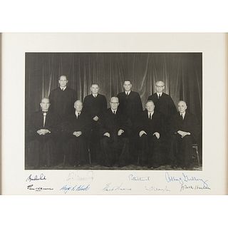 Warren Court Signed Photograph