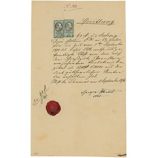 Gregor Mendel Autograph Document Signed