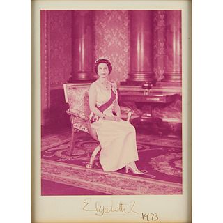 Queen Elizabeth II Signed Photograph