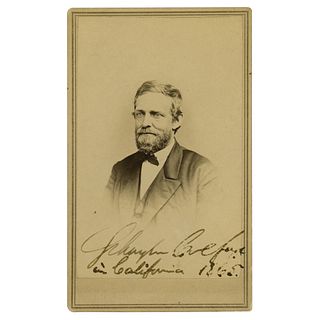 Schuyler Colfax Signed Photograph