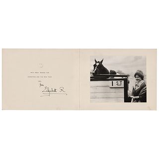 Elizabeth, Queen Mother Signed Christmas Card from 1964