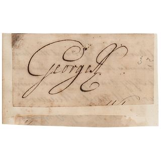 King George III (2) Signatures