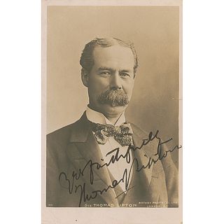 Thomas Lipton Signed Photograph