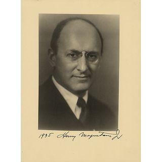 Henry Morgenthau, Jr. Signed Photograph
