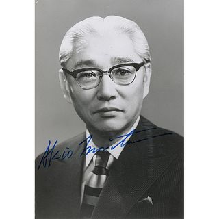 Akio Morita Signed Photograph