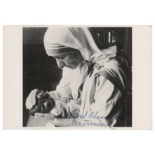 Mother Teresa Signed Photograph