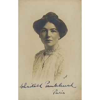 Christabel Pankhurst Signed Photograph