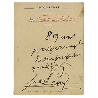 Frederic Passy Signature