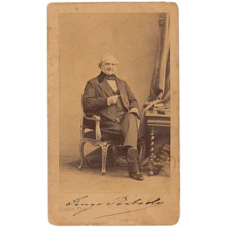 George Peabody Signed Photograph