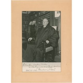 Harlan F. Stone Signed Photograph