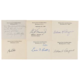 Supreme Court Justices (6) Signatures