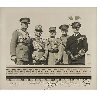 World War I Generals Signed Photograph