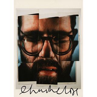 Chuck Close Signed Photograph